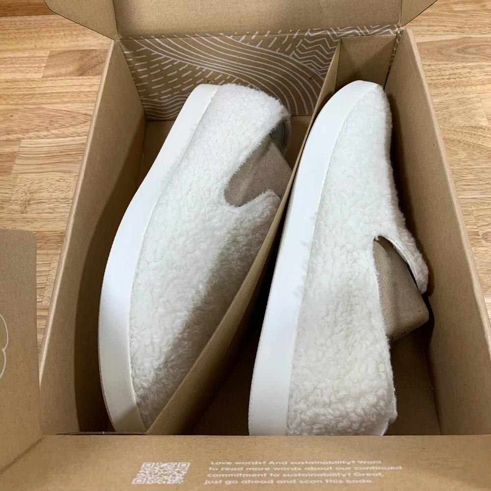 NEW Wool Lounger Fluff Mens 13 Natural White Cream‎ Merino Wool MF1MAWW130